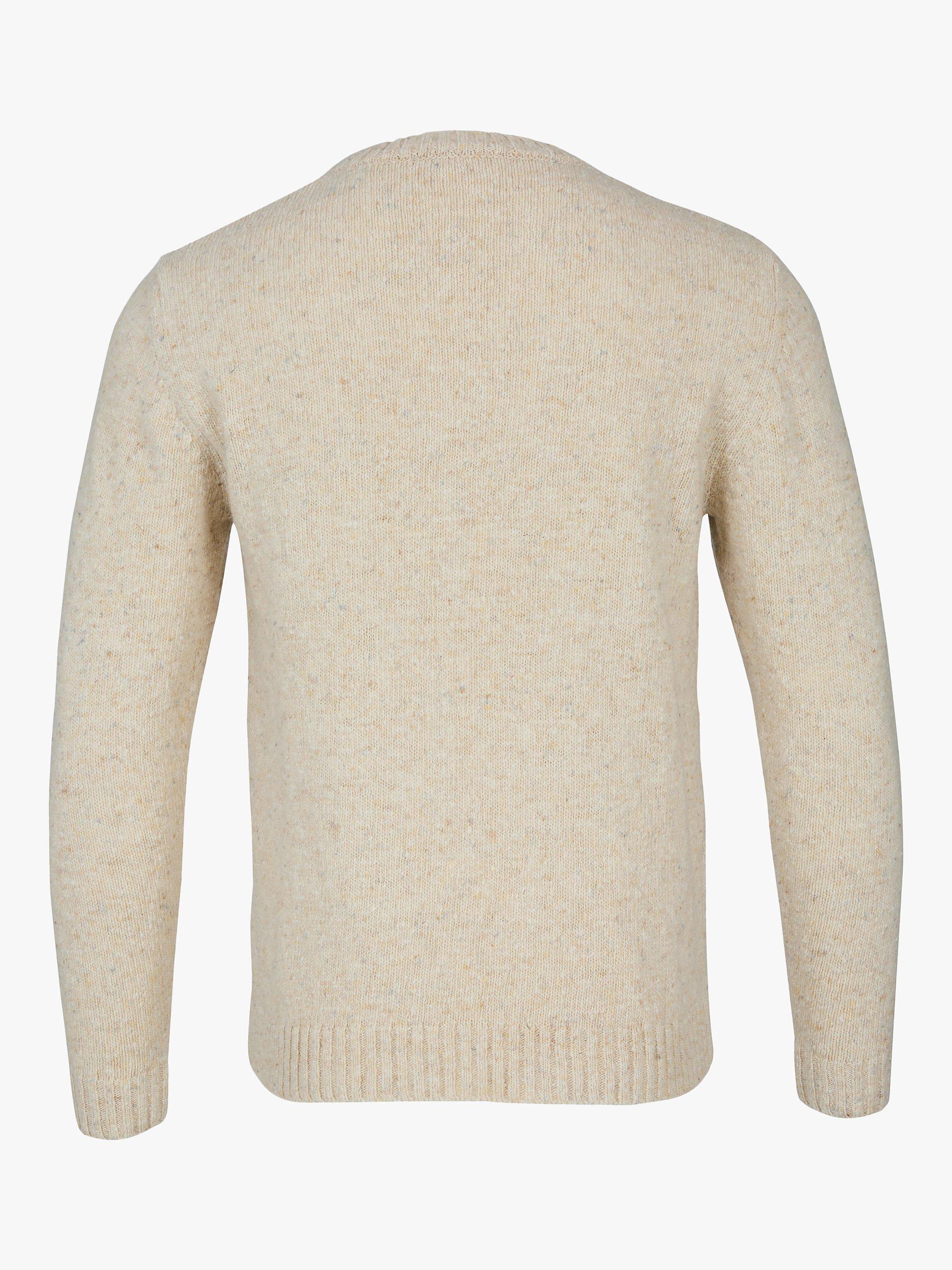 Celtic & Co. Cable Knit Crew Neck Jumper, Oatmeal, S