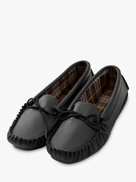 Celtic & Co. Golf Leather Moccasins, Black