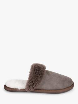 Celtic & Co. TurnBack Sheepskin Mule Slippers, Vole
