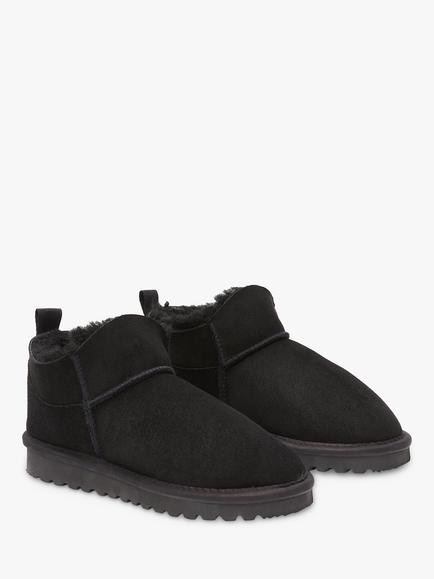 Celtic & Co. Celt Super Shortie Sheepskin Boots - view 2, Black
