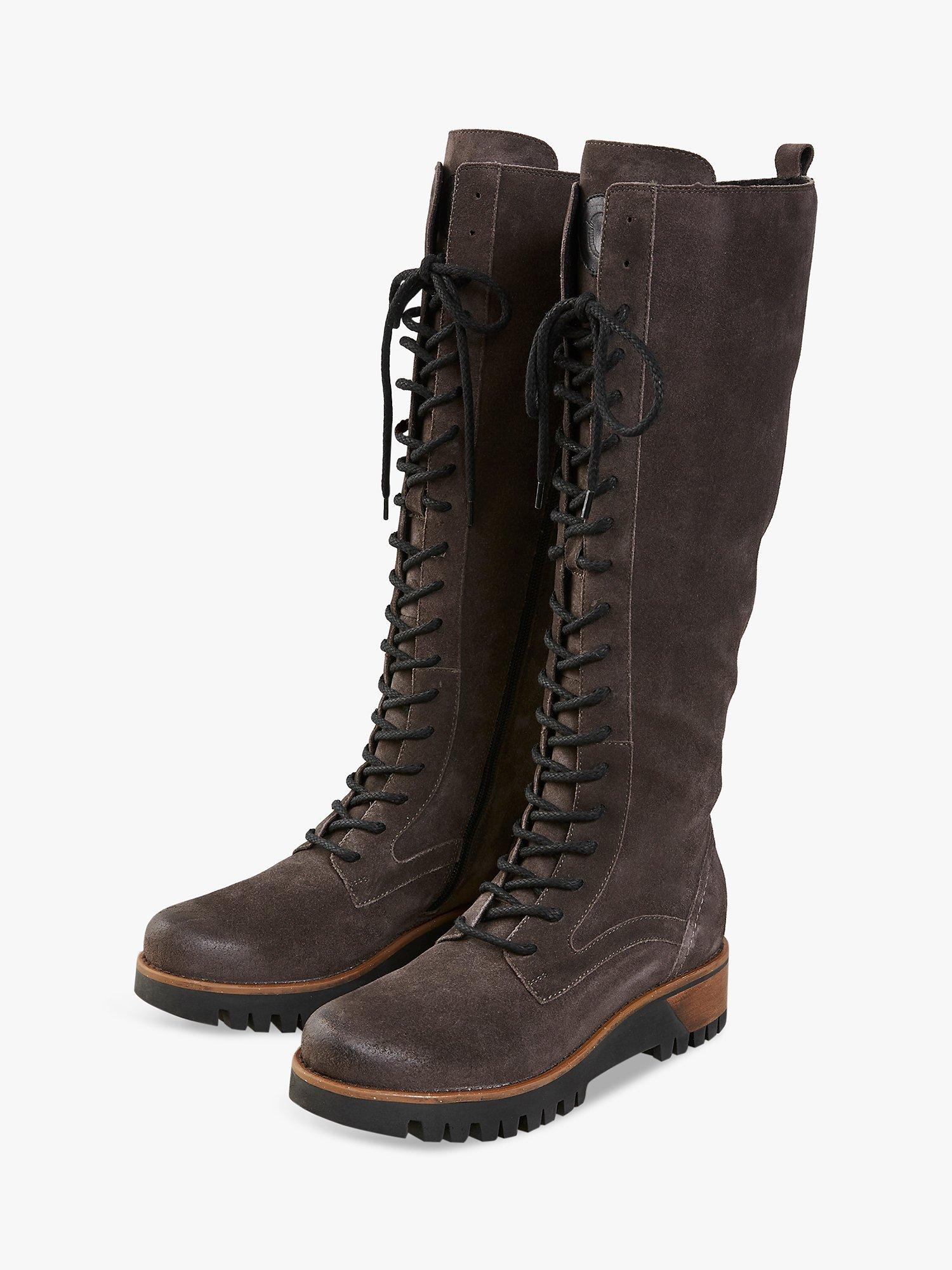 Celtic & Co. Wilderness Suede Lace Up Knee High Boots