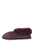Celtic & Co. Sheepskin Soft Sole Bootee Slippers, Damson