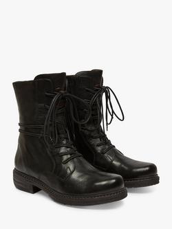 Celtic & Co. Leather Derby Boots - view 2, Black