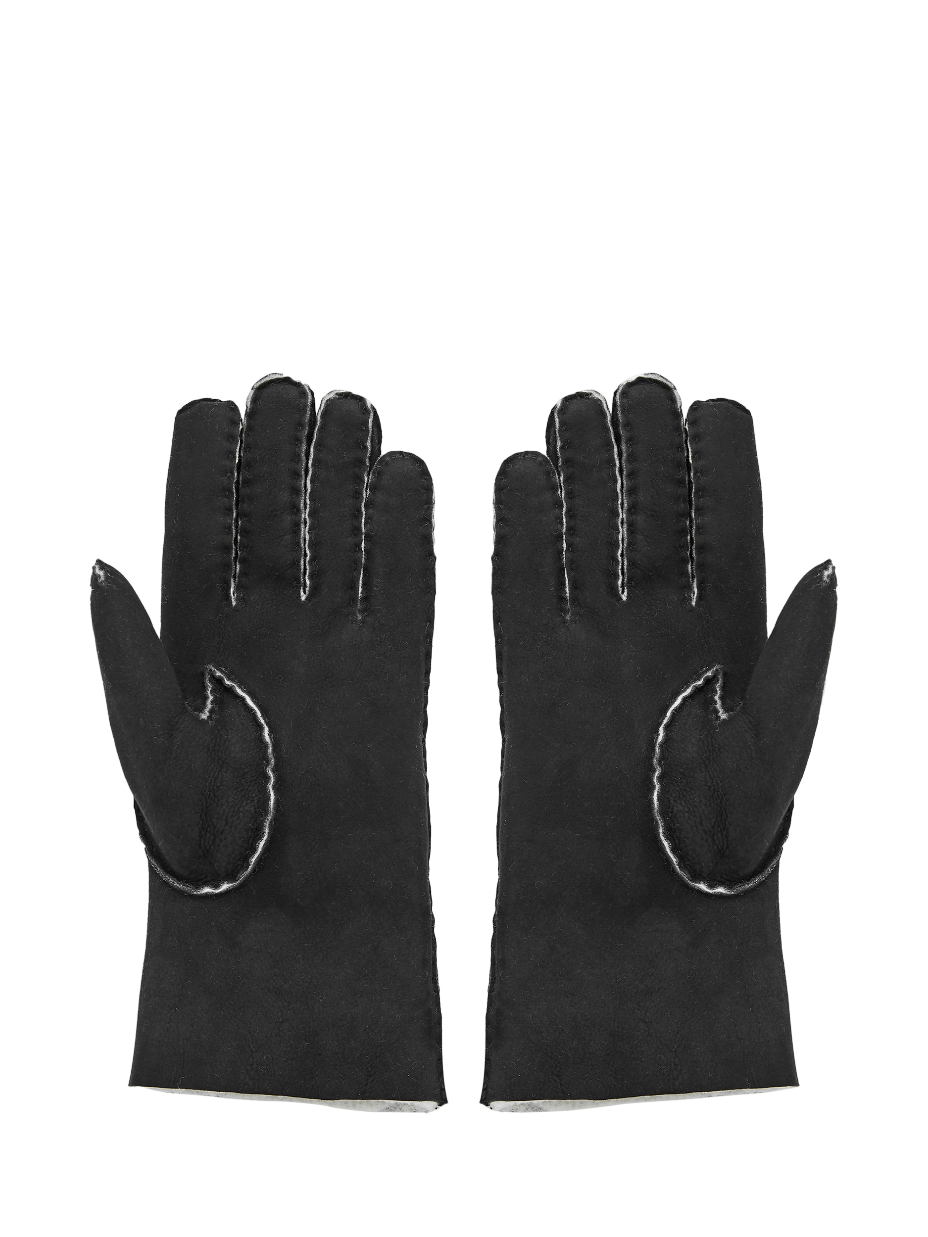 Product image 4 of 4, which shows Celtic & Co. Unisex Sheepskin Gloves, Black, M
