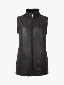 Celtic & Co. Sheepskin Bodywarmer Gilet - view 2, Black