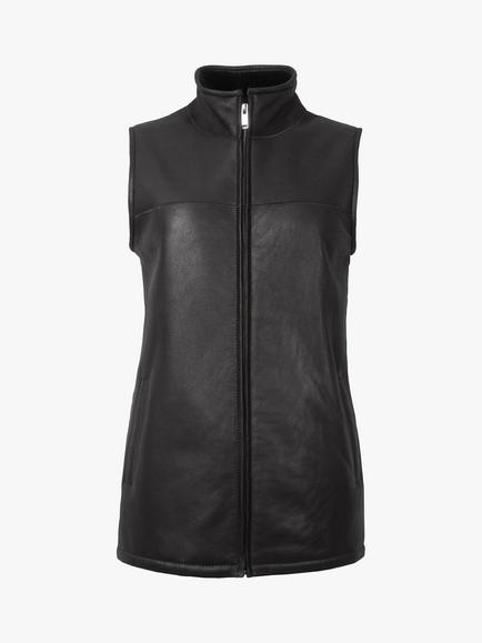 Celtic & Co. Sheepskin Bodywarmer Gilet - view 2, Black