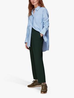 Whistles Lila Ponte Trousers, Dark Green, Dark Green