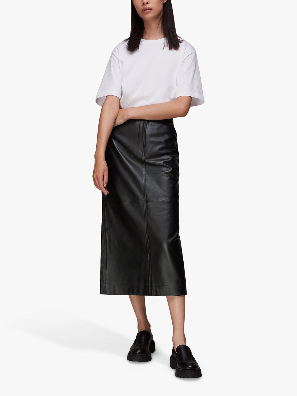 Black leather skirt john lewis best sale