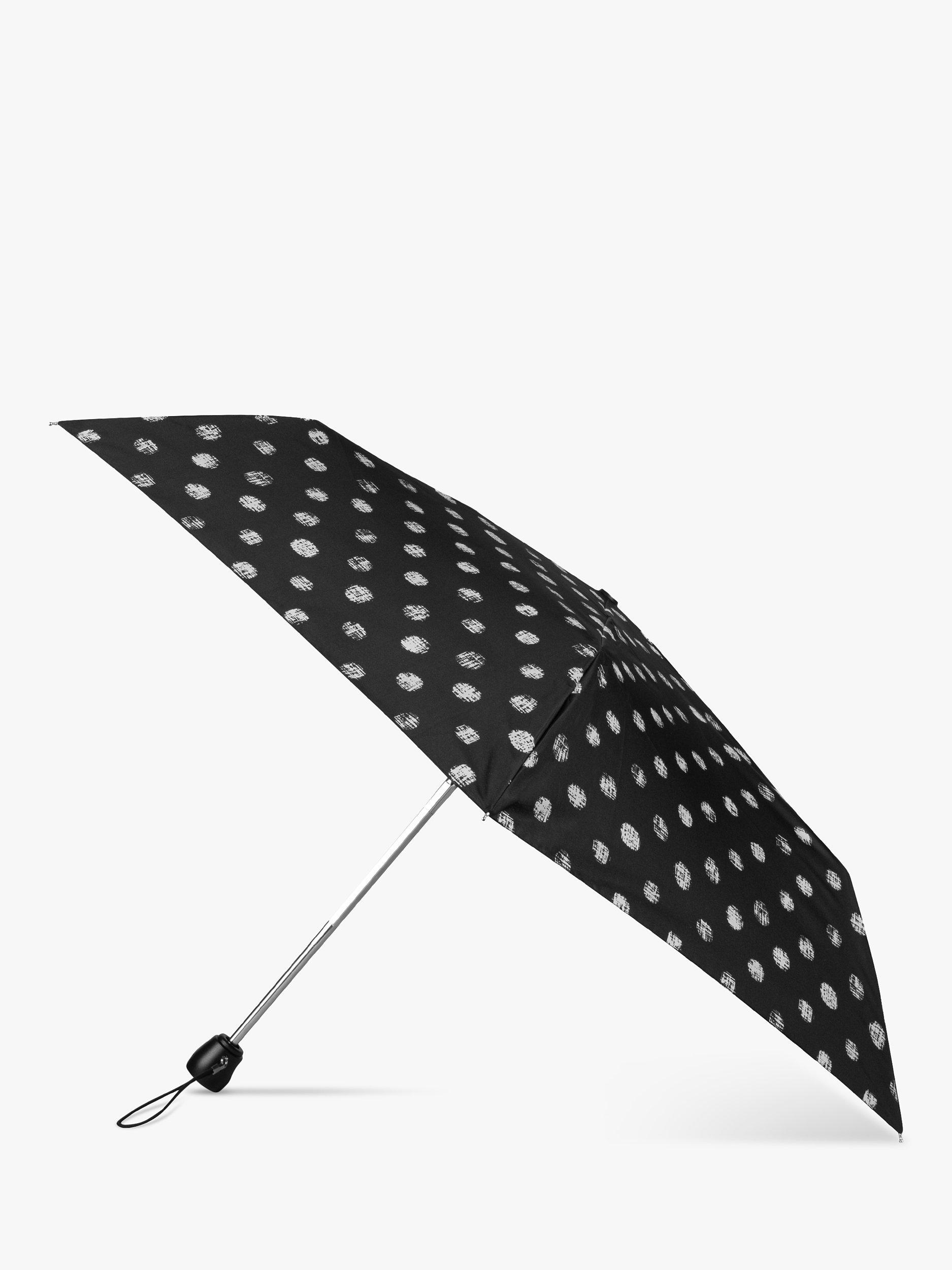 Product image 3 of 3, which shows totes Polka Dot Print Umbrella, Black