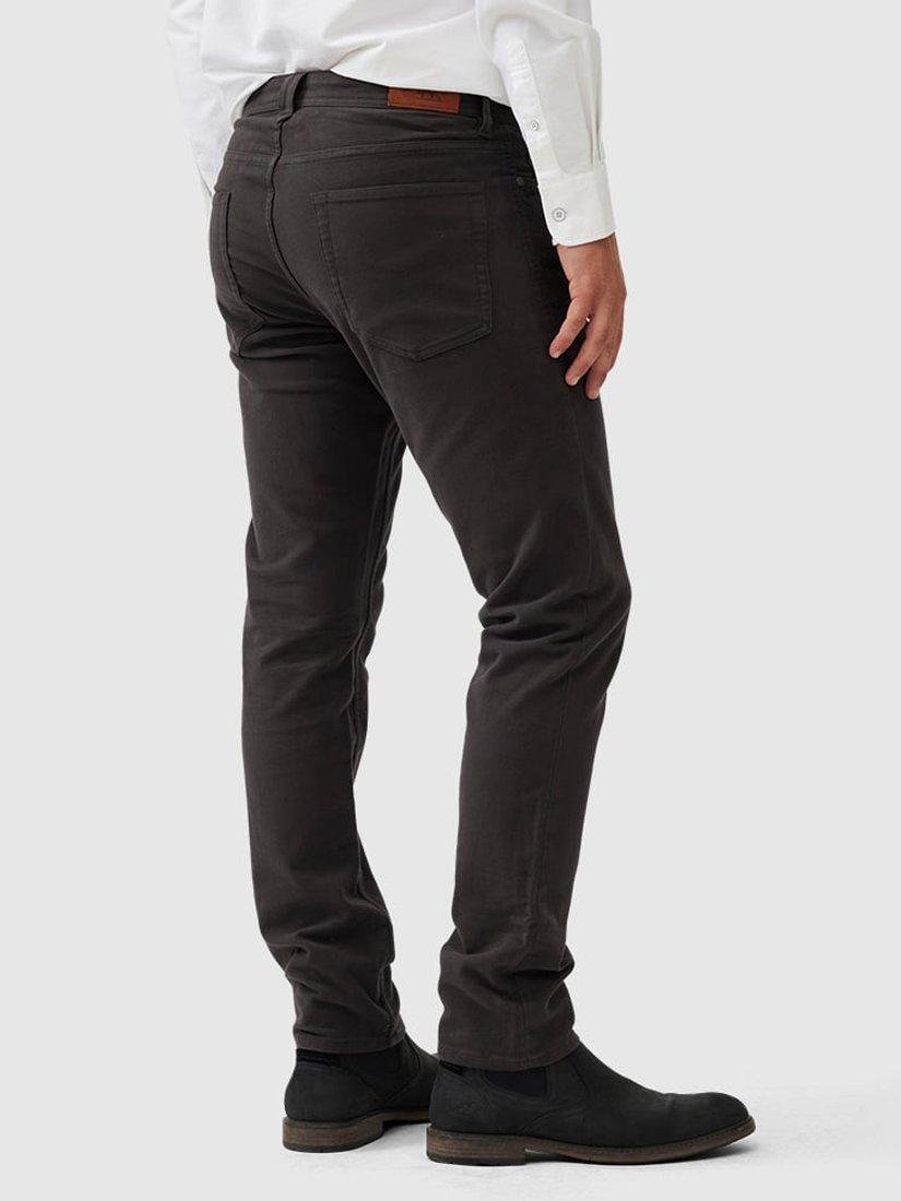Product image 3 of 6, which shows Rodd & Gunn Albury Straight Fit Moleskin Stretch Cotton Jeans, Charcoal, 28S