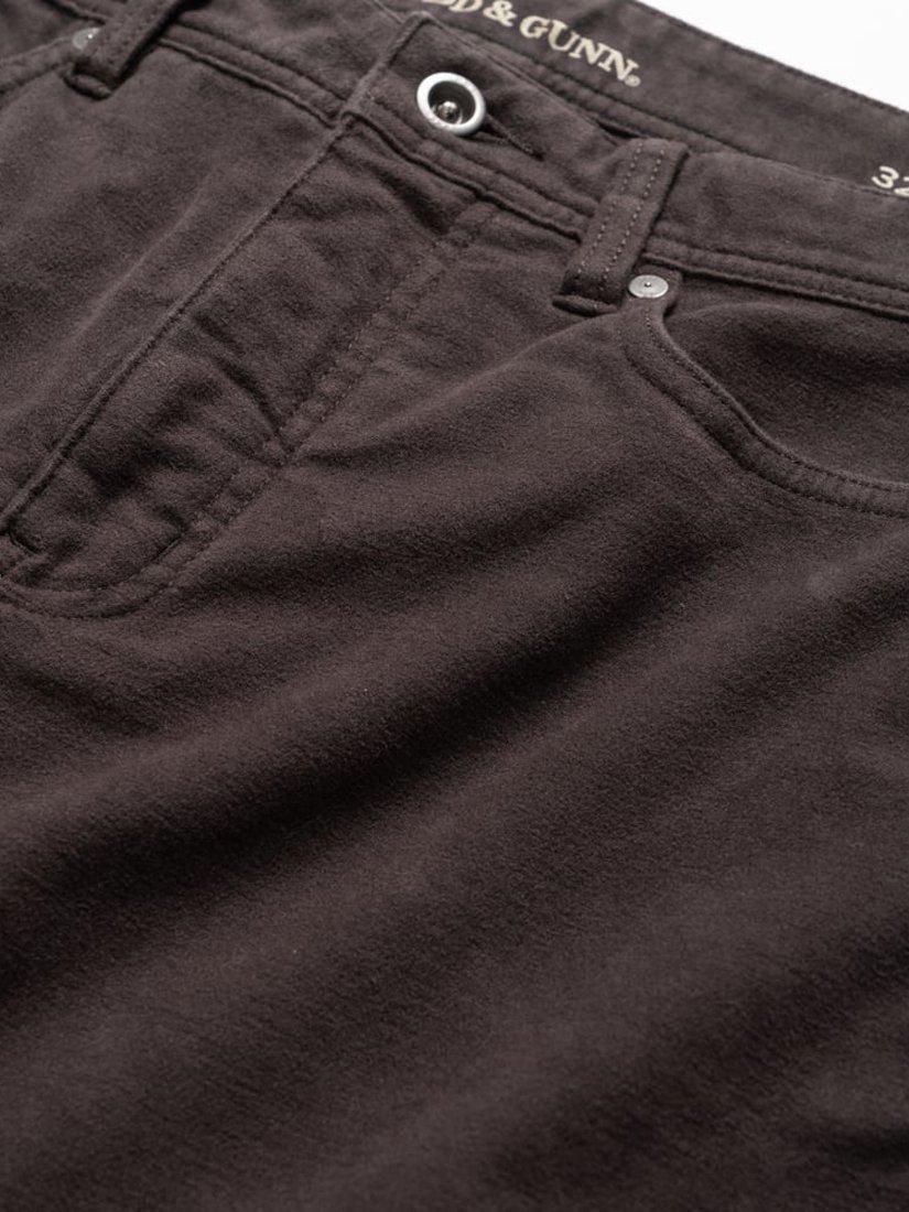 Product image 5 of 6, which shows Rodd & Gunn Albury Straight Fit Moleskin Stretch Cotton Jeans, Charcoal, 28S