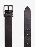 Rodd & Gunn Coronet Crescent Leather Belt, Nero