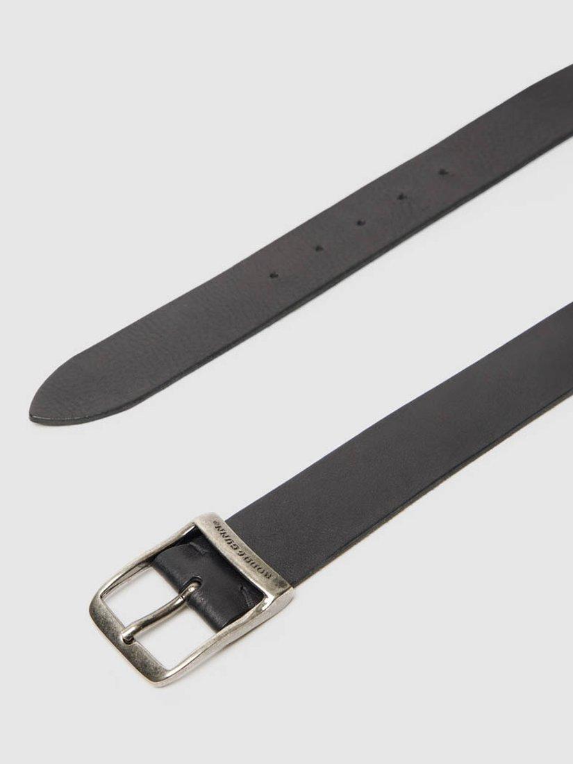 Product image 3 of 3, which shows Rodd & Gunn Coronet Crescent Leather Belt, Nero, 44