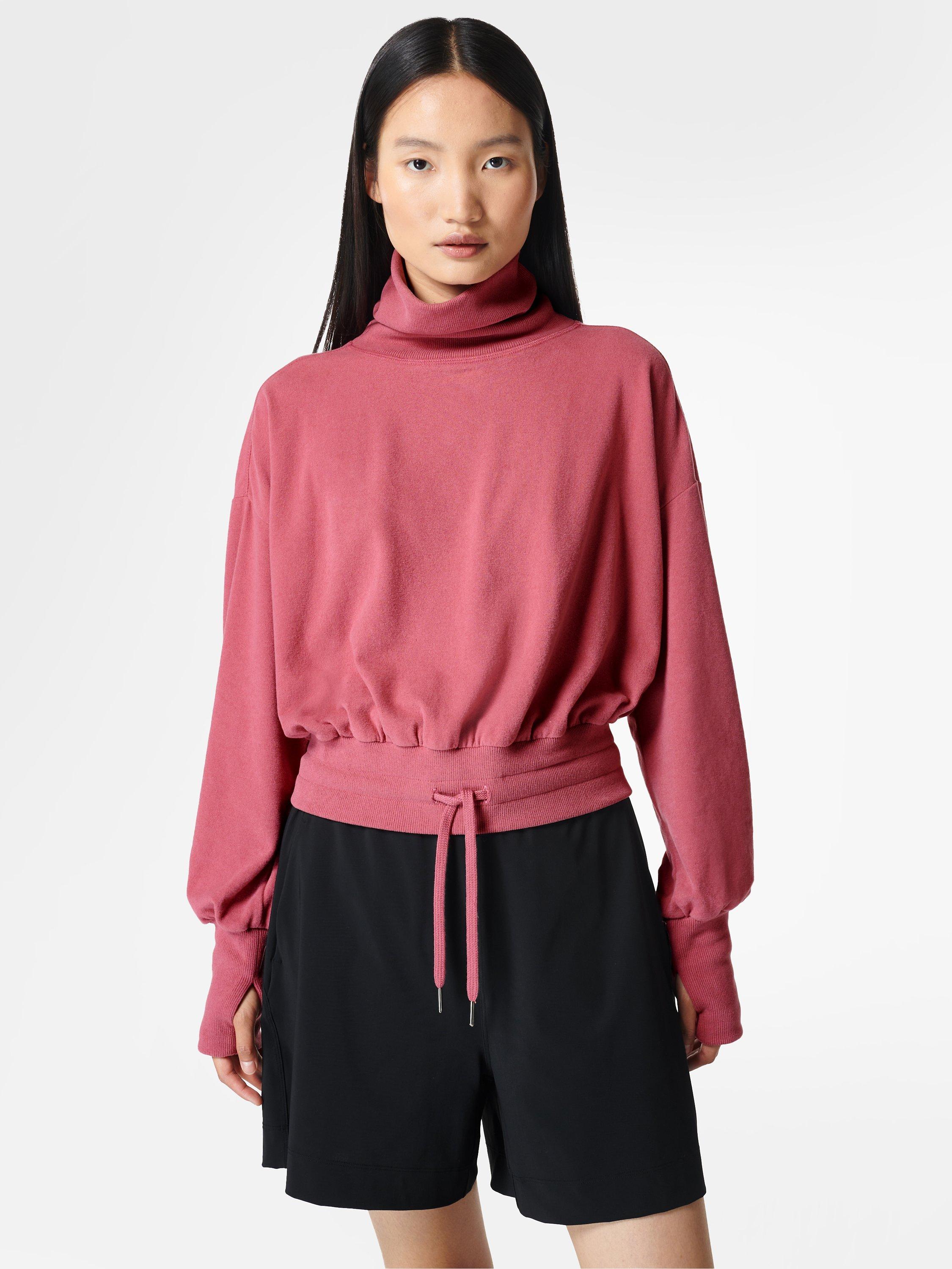 Sweaty Betty Melody Luxe Fleece Top, Adventure Pink