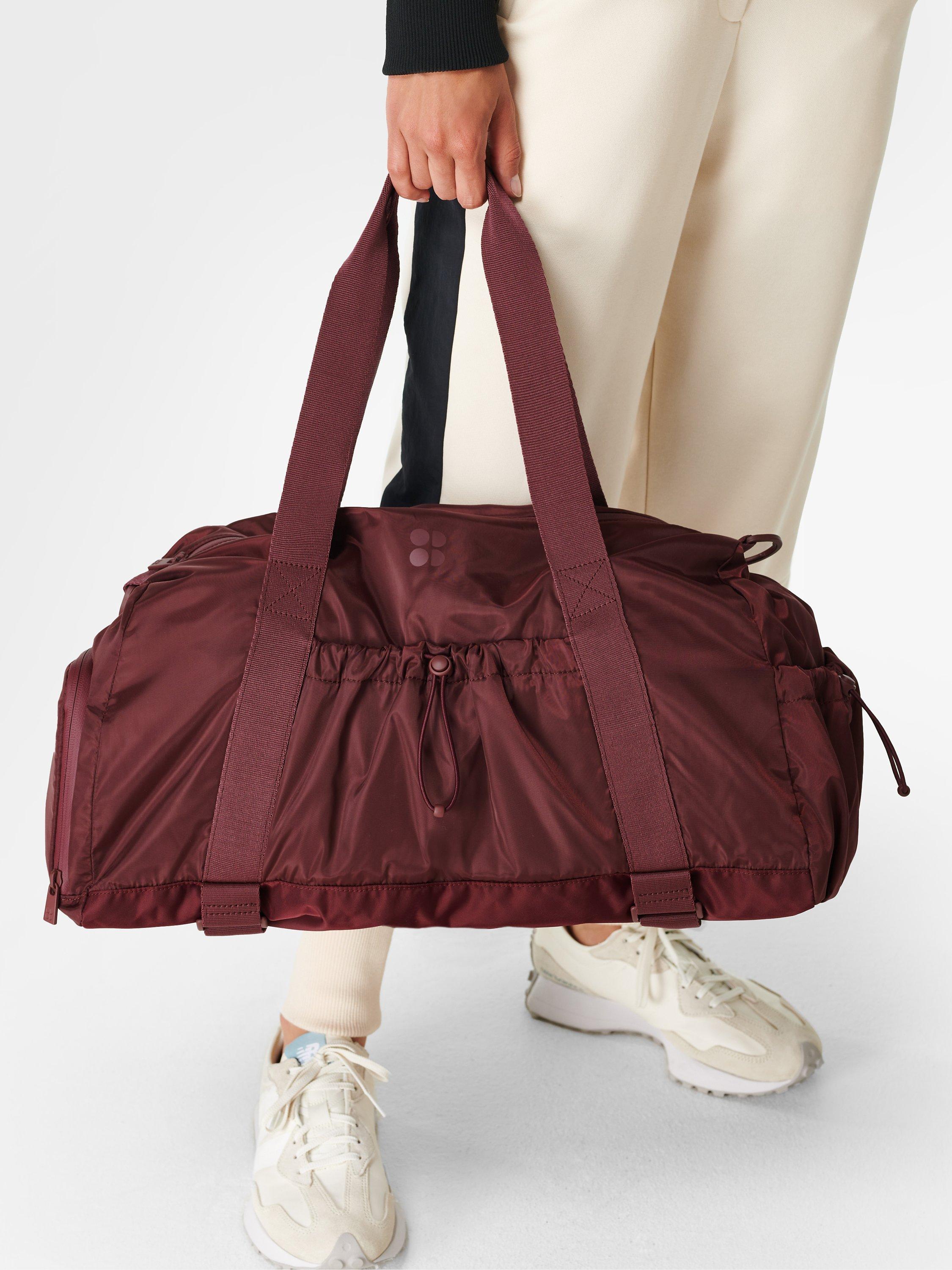 Sweaty Betty Icon Gym Bag, Plum Red