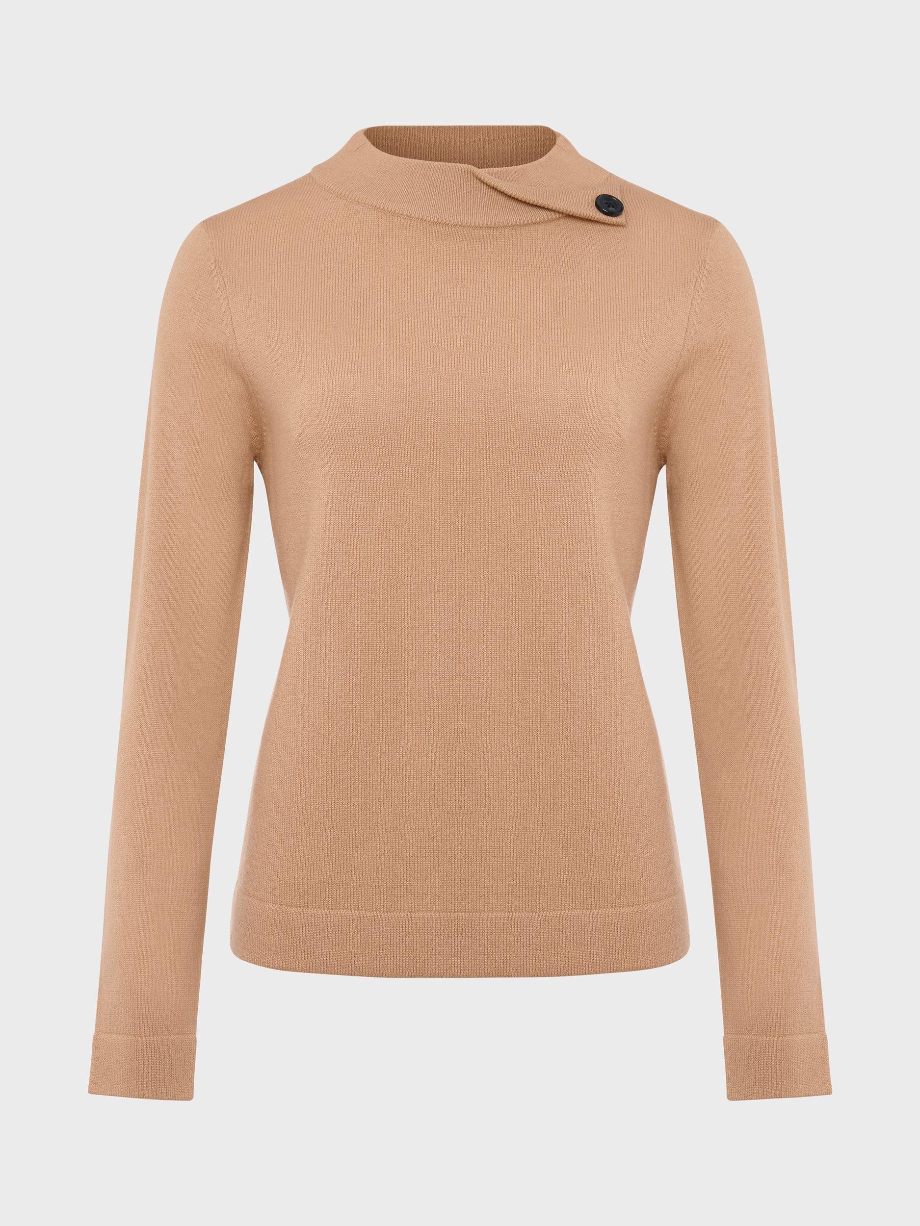 Product image 5 of 5, which shows Hobbs Talia Cashmere Blend Jumper, Camel, XS
