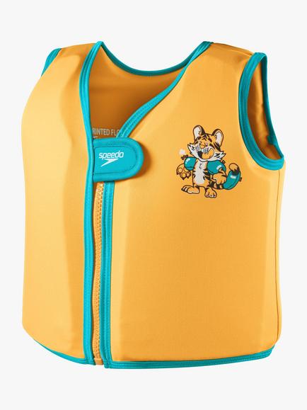 Speedo Baby Tiger Float Vest, Orange/Aqua, Orange/Aqua