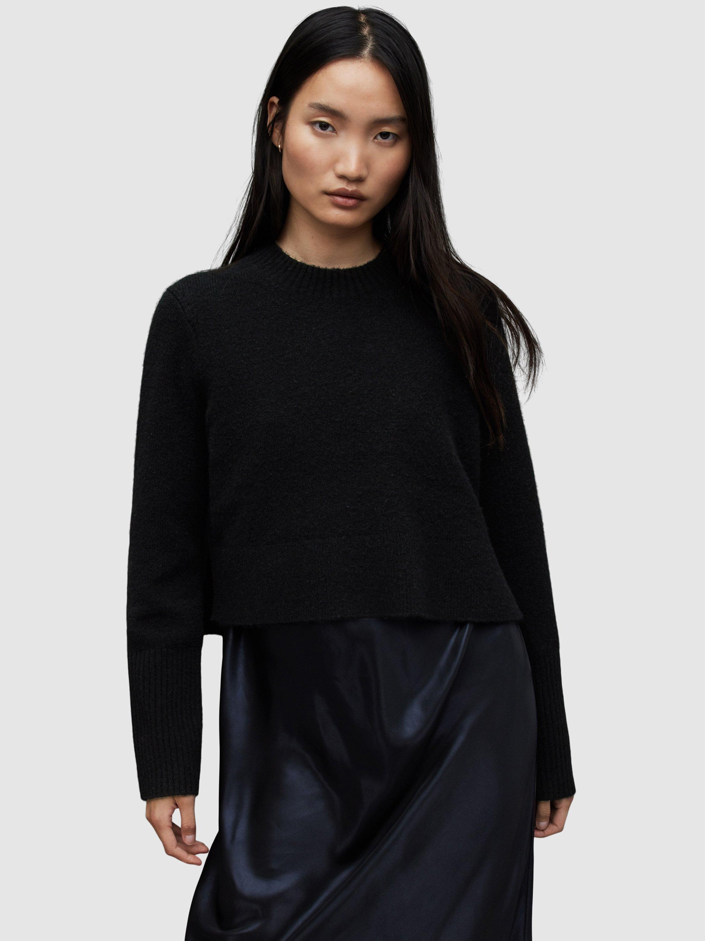 AllSaints Wick Wool Blend Cropped Jumper