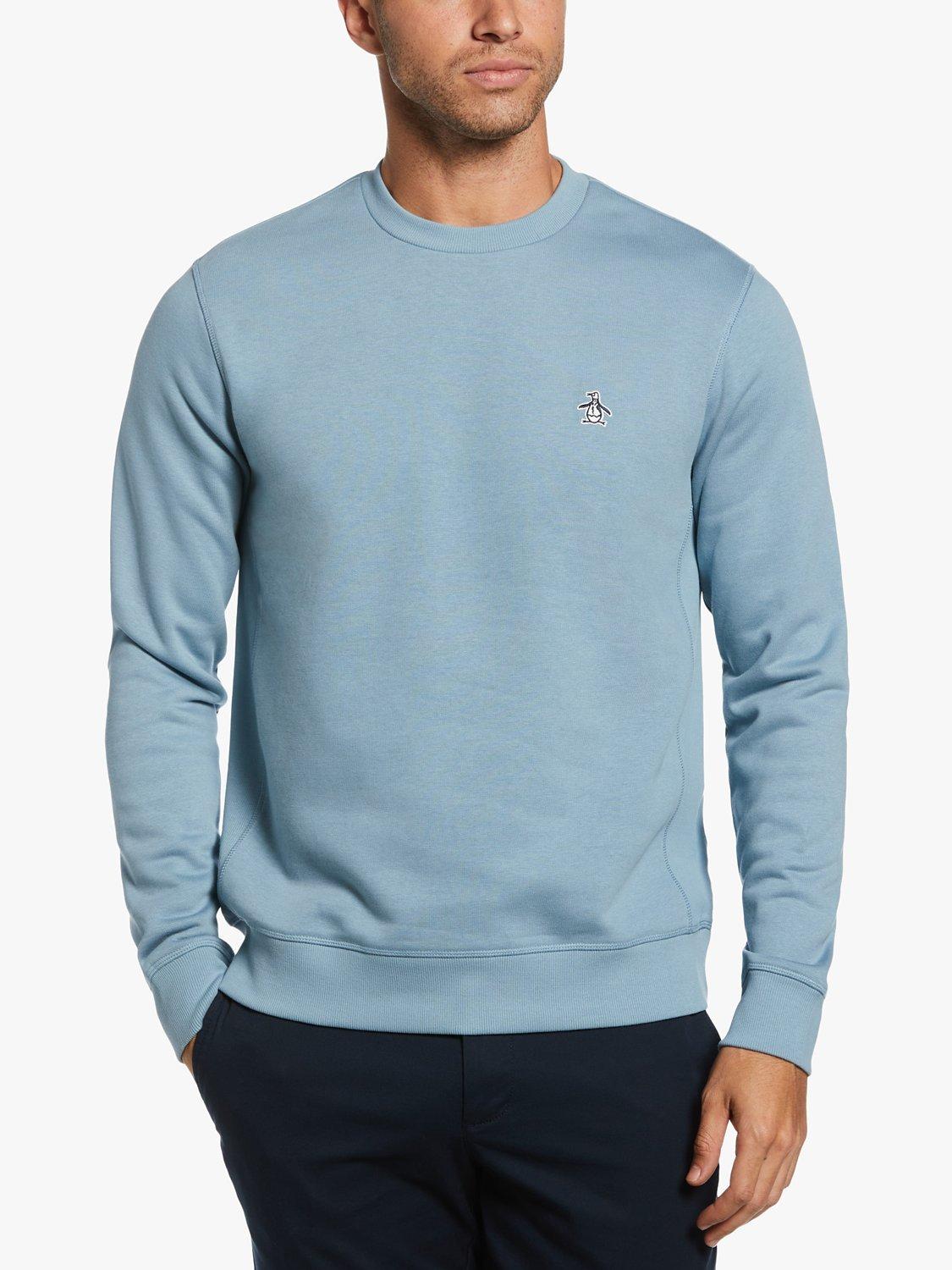 Original Penguin Sticker Pete Crew Neck Knit, 422 Spring Lake, XXL