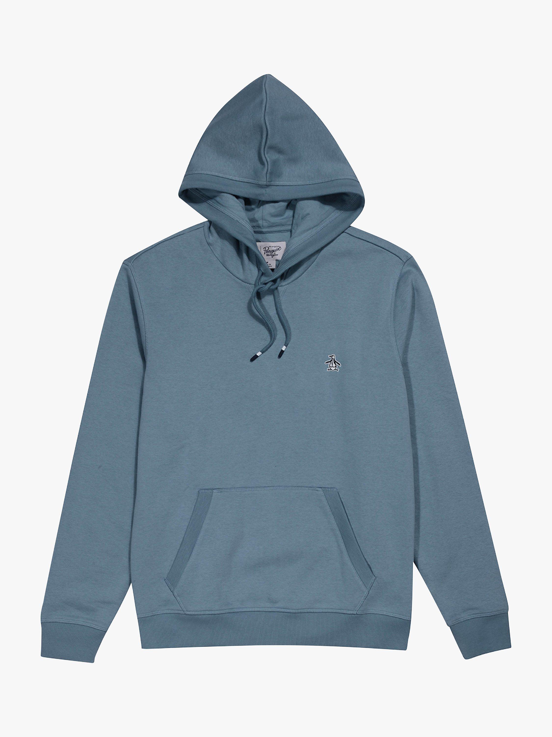 Product image 4 of 4, which shows Original Penguin Sticker Pete Organic Cotton Blend Hoodie, 422 Spring Lake, L