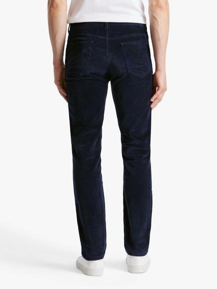 SPOKE Italian Cord Fives Regular Thigh Slim Chinos - view 2, Navy