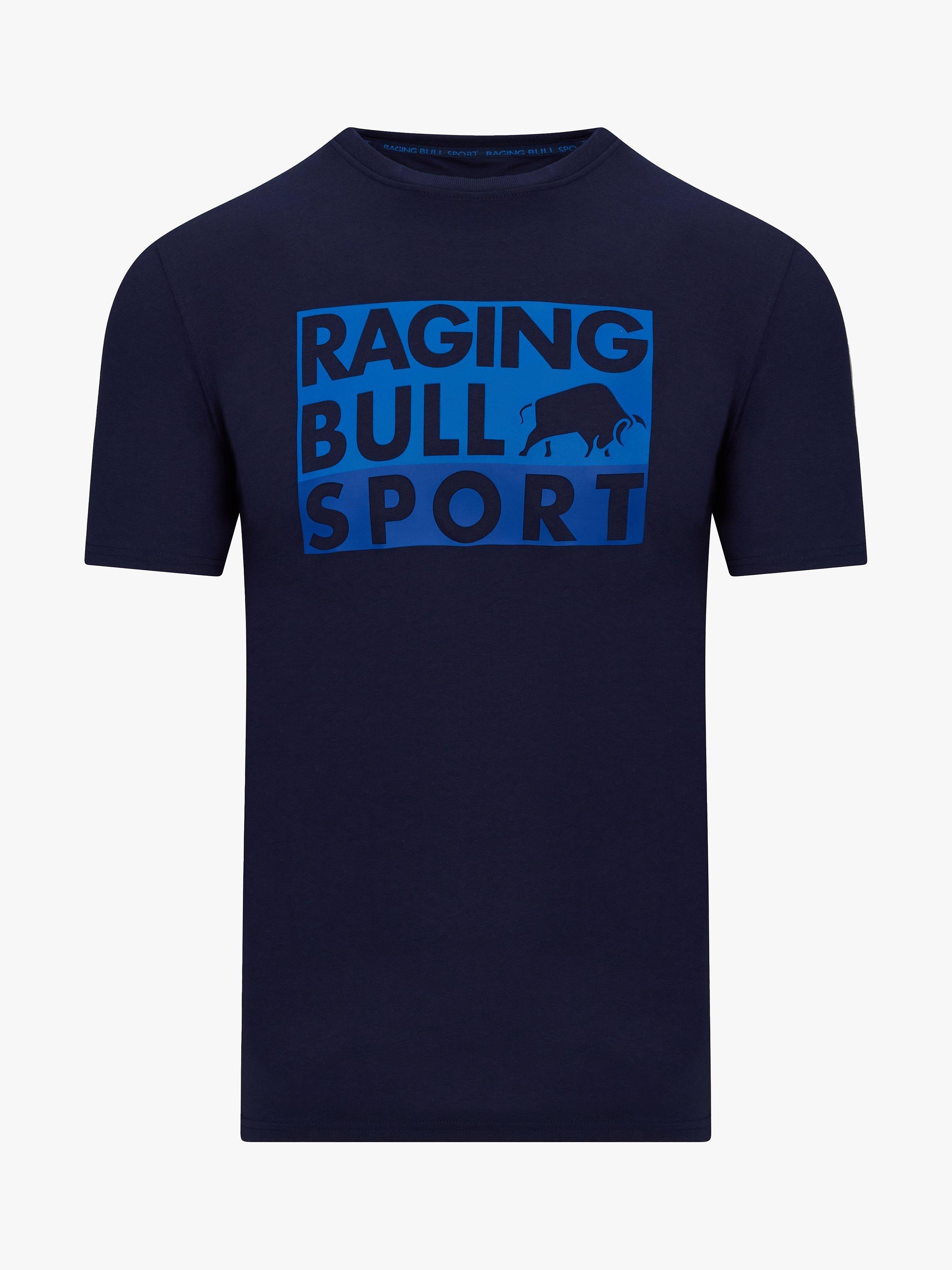 Product image 4 of 6, which shows Raging Bull Active Casual Sport Graphic T-Shirt, Navy, M