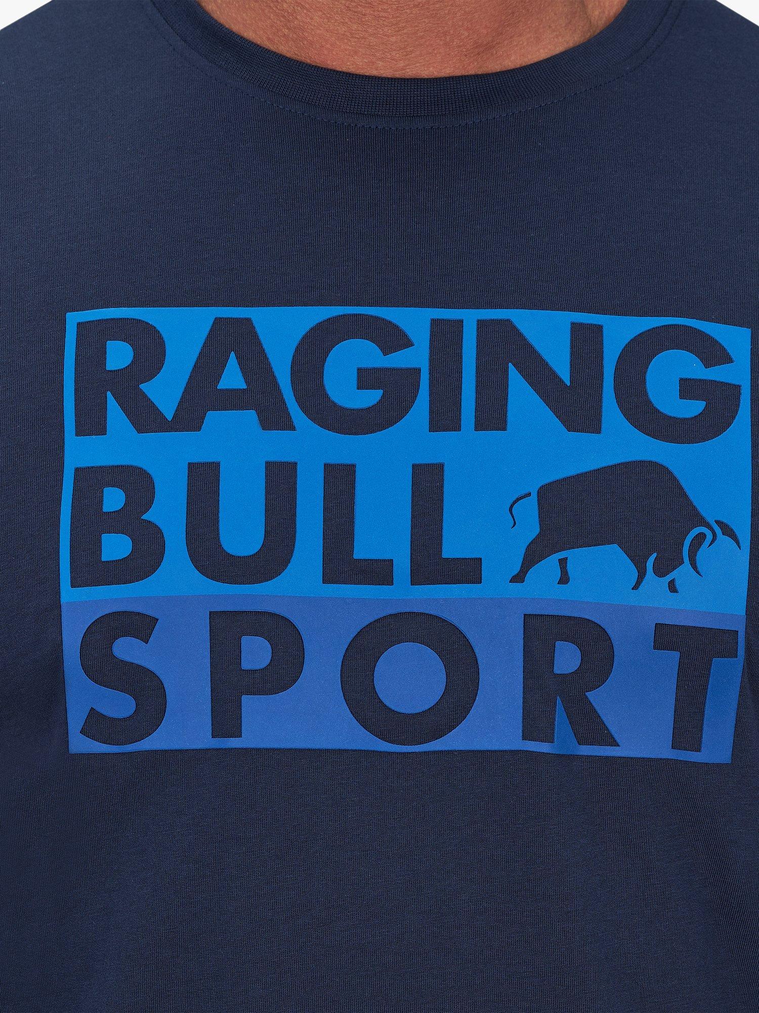 Product image 5 of 6, which shows Raging Bull Active Casual Sport Graphic T-Shirt, Navy, M