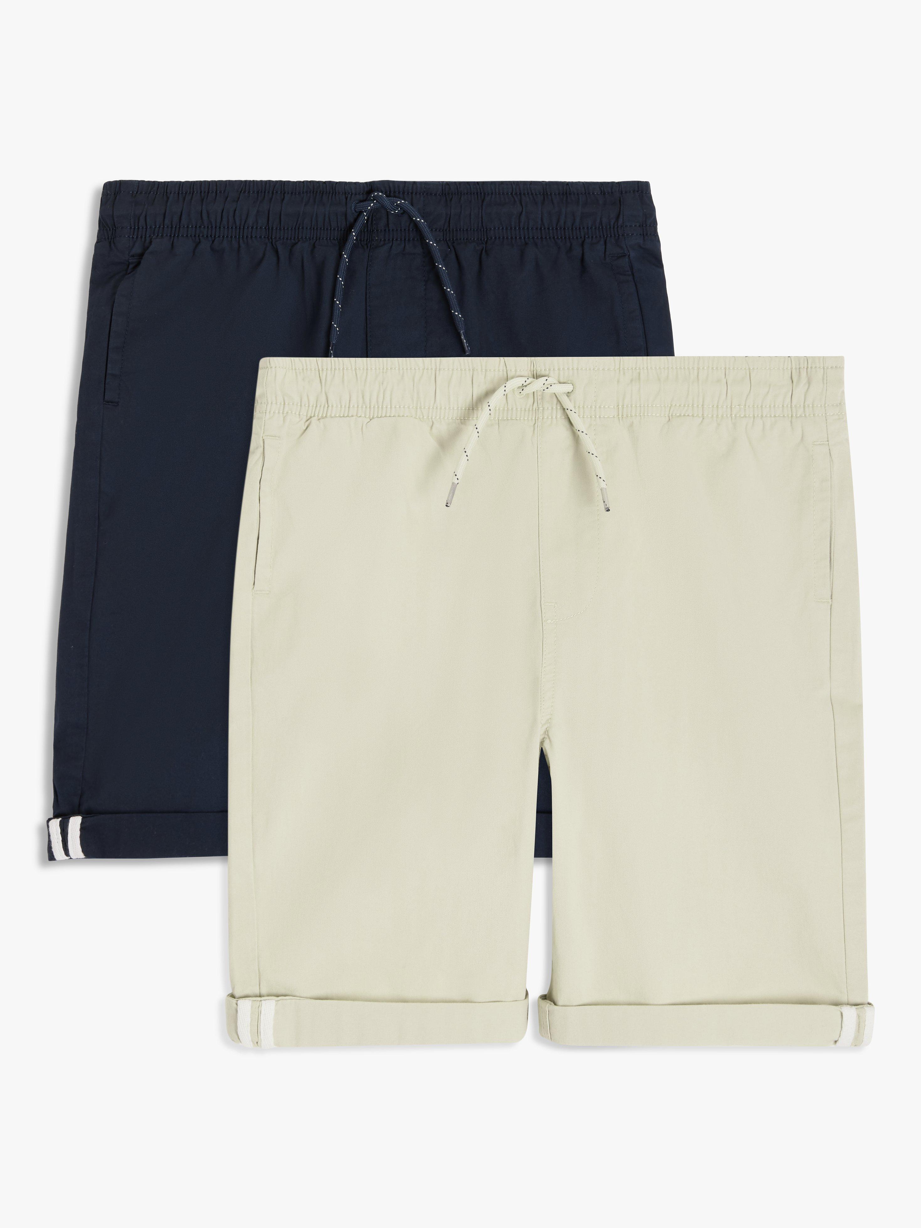 John Lewis Kids' Chino Shorts, Pack of 2, Multi, 7 years