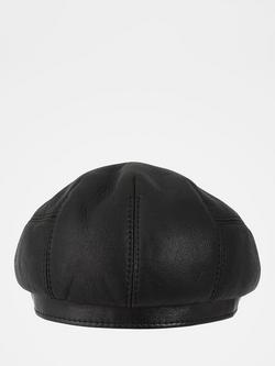 Celtic & Co. Heritage Sheepskin Flat Cap, Black - view 2, Black