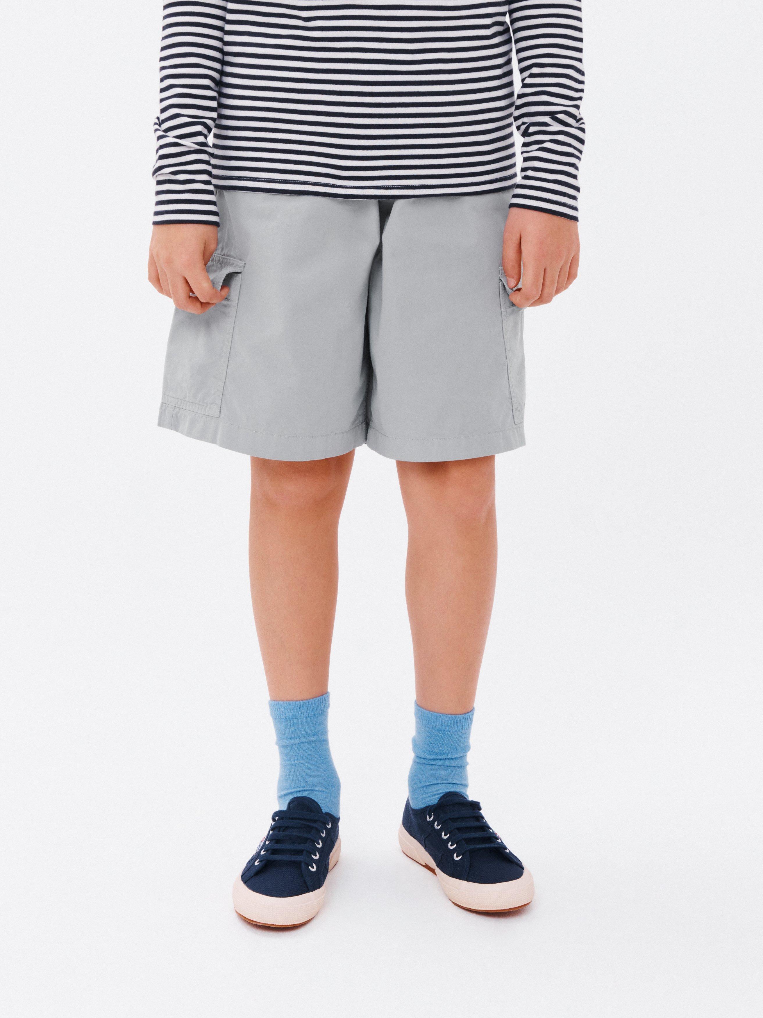 John Lewis Kids' Plain Utility Shorts, Grey