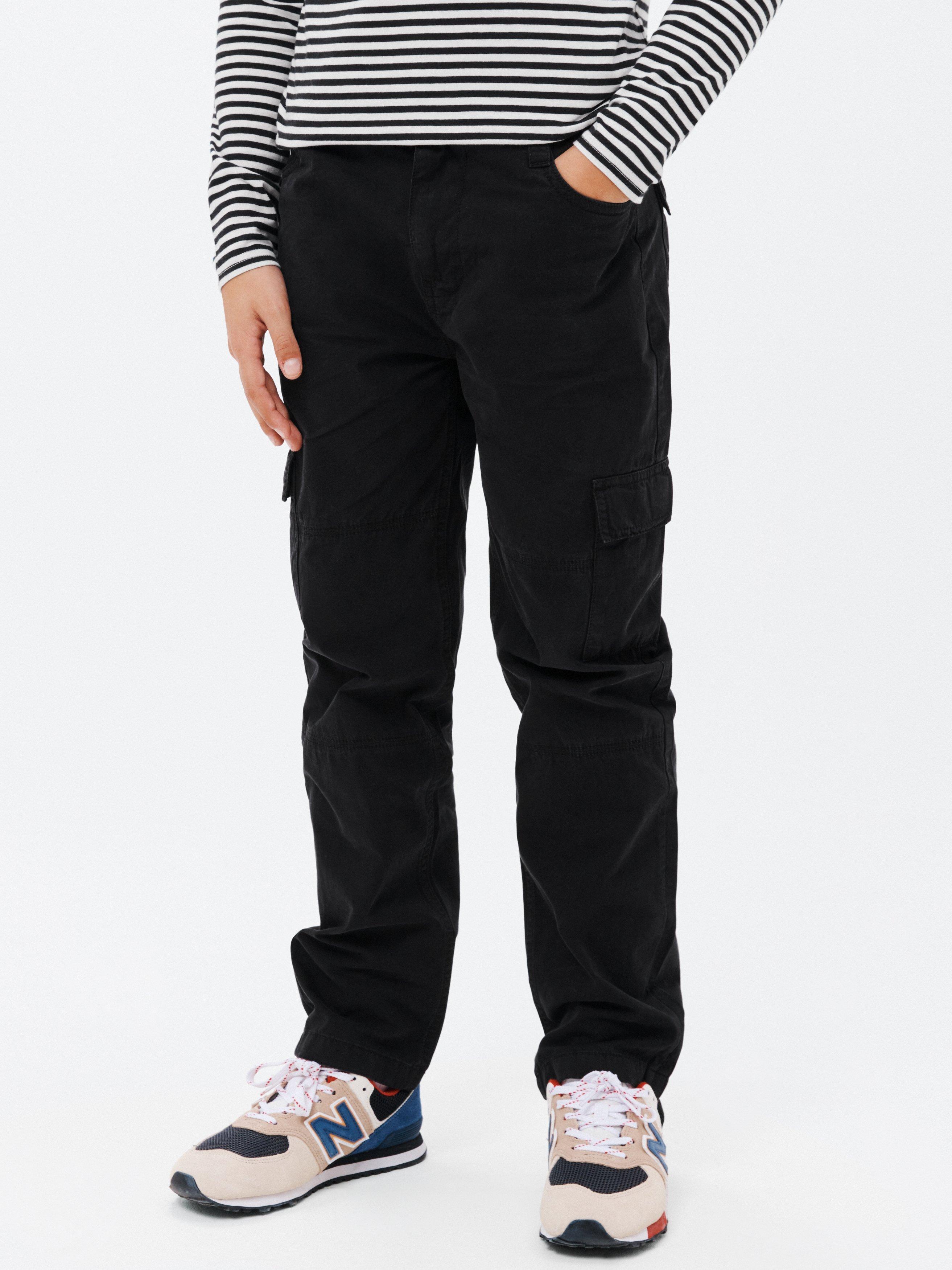 John Lewis Kids' Plain Straight Cut Cargo Trousers