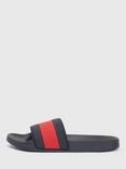 Tommy Hilfiger Flag Rubber Slider Sandals, Desert Sky