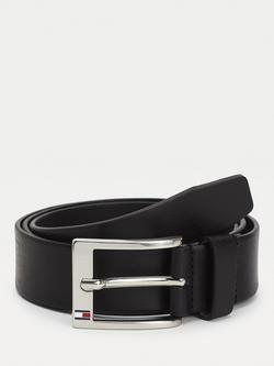 Tommy Hilfiger Leather Belt, Black 39, Black