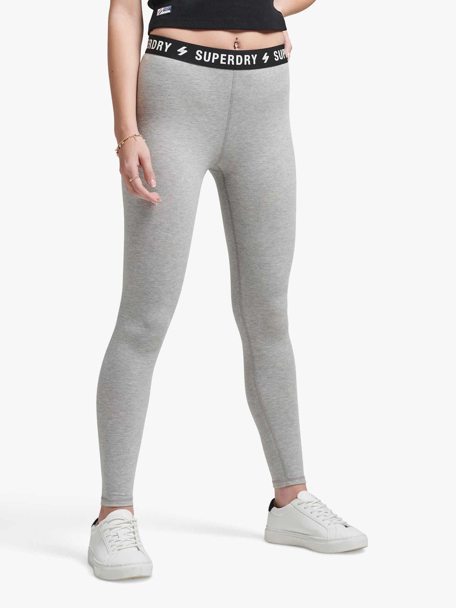 Superdry Core Elastic Highwaist Leggings, Grey Marl