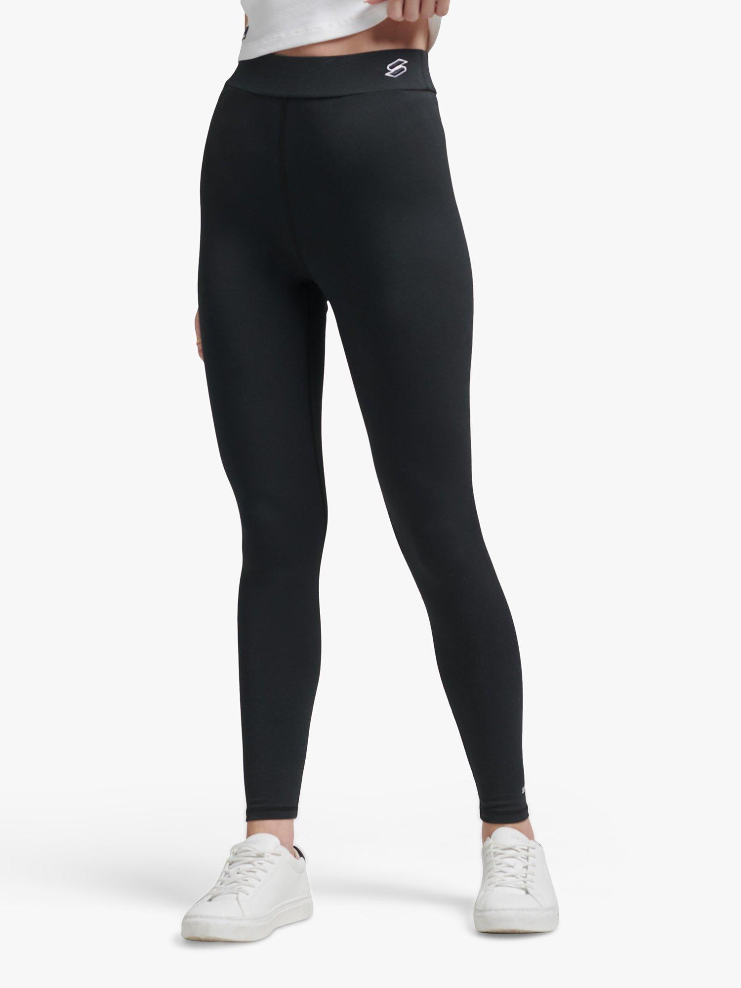 Superdry Essential High Waist Gym Leggings, Black