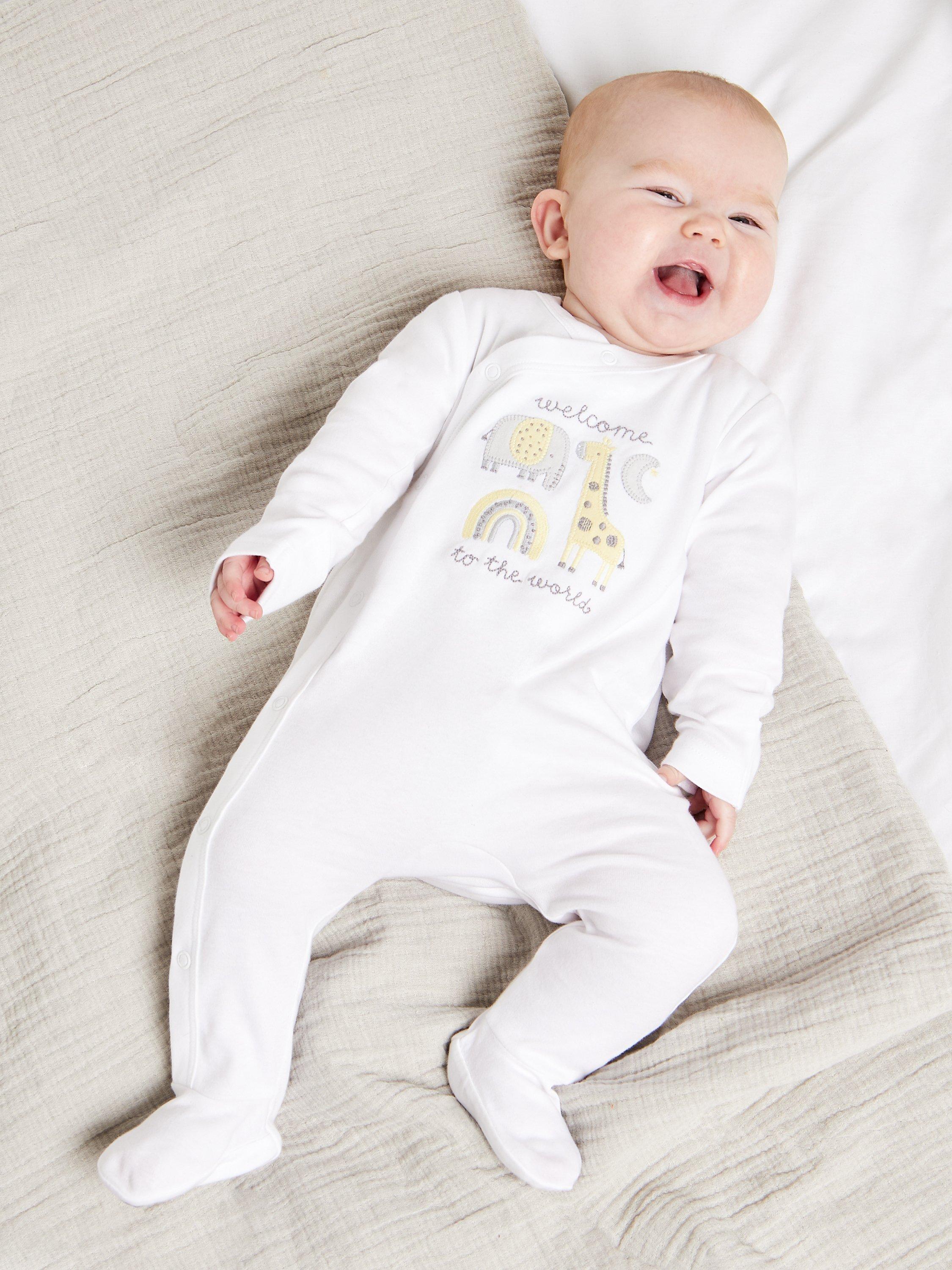 John lewis baby sleepsuits best sale