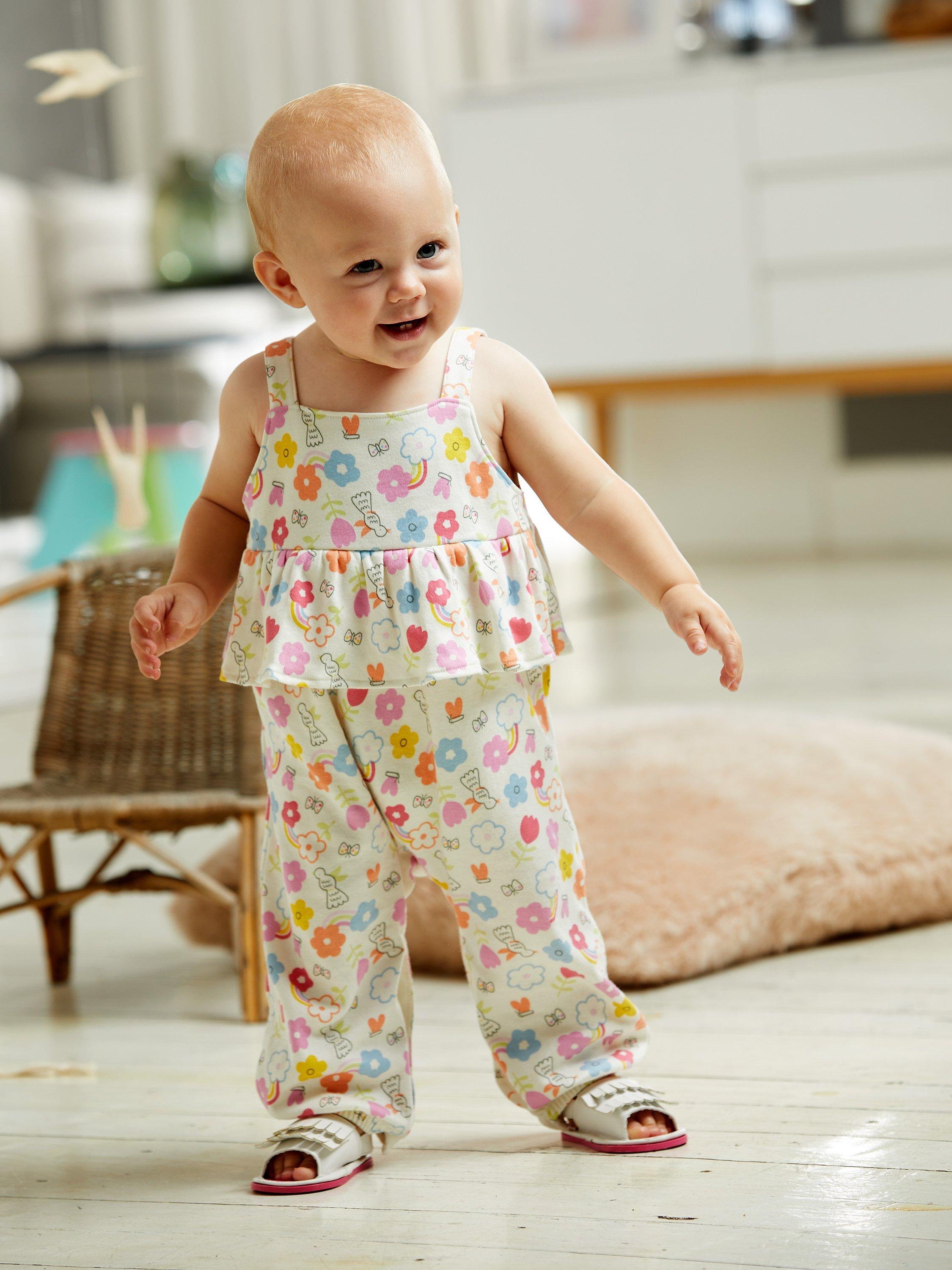 Mini Cuddles Baby Frill Romper, Pack of 2