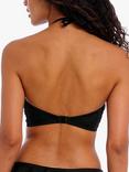 Freya Jewel Cove Plain Underwired Bandeau Bikini Top, Black