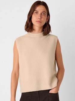 Whistles Wool Sleeveless Tank Top, Ivory