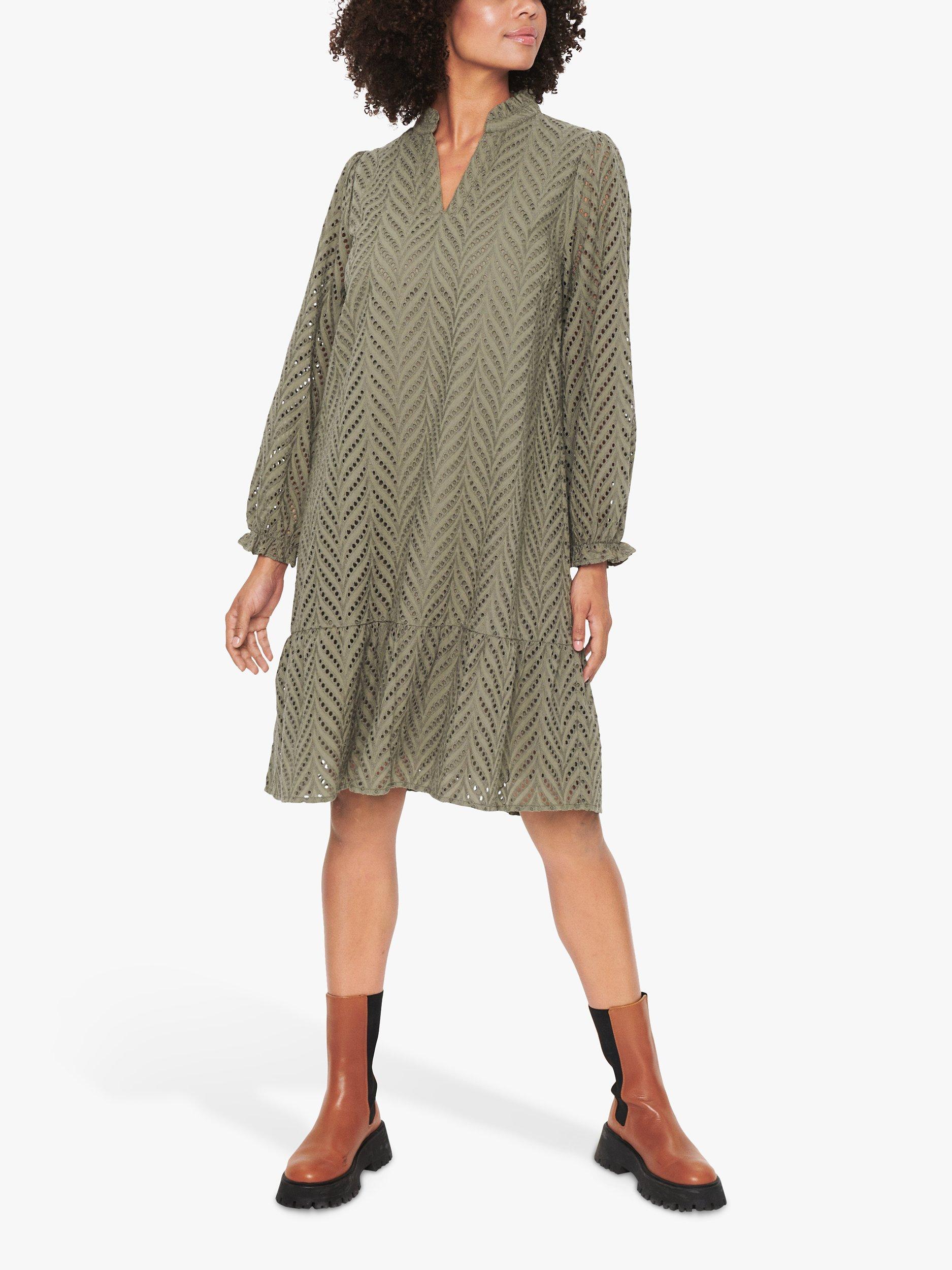 Saint Tropez Poline Broderie Anglaise Cotton Tunic Dress, Musk
