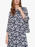 Saint Tropez Pearl Abstract Print Blouse, Night Sky