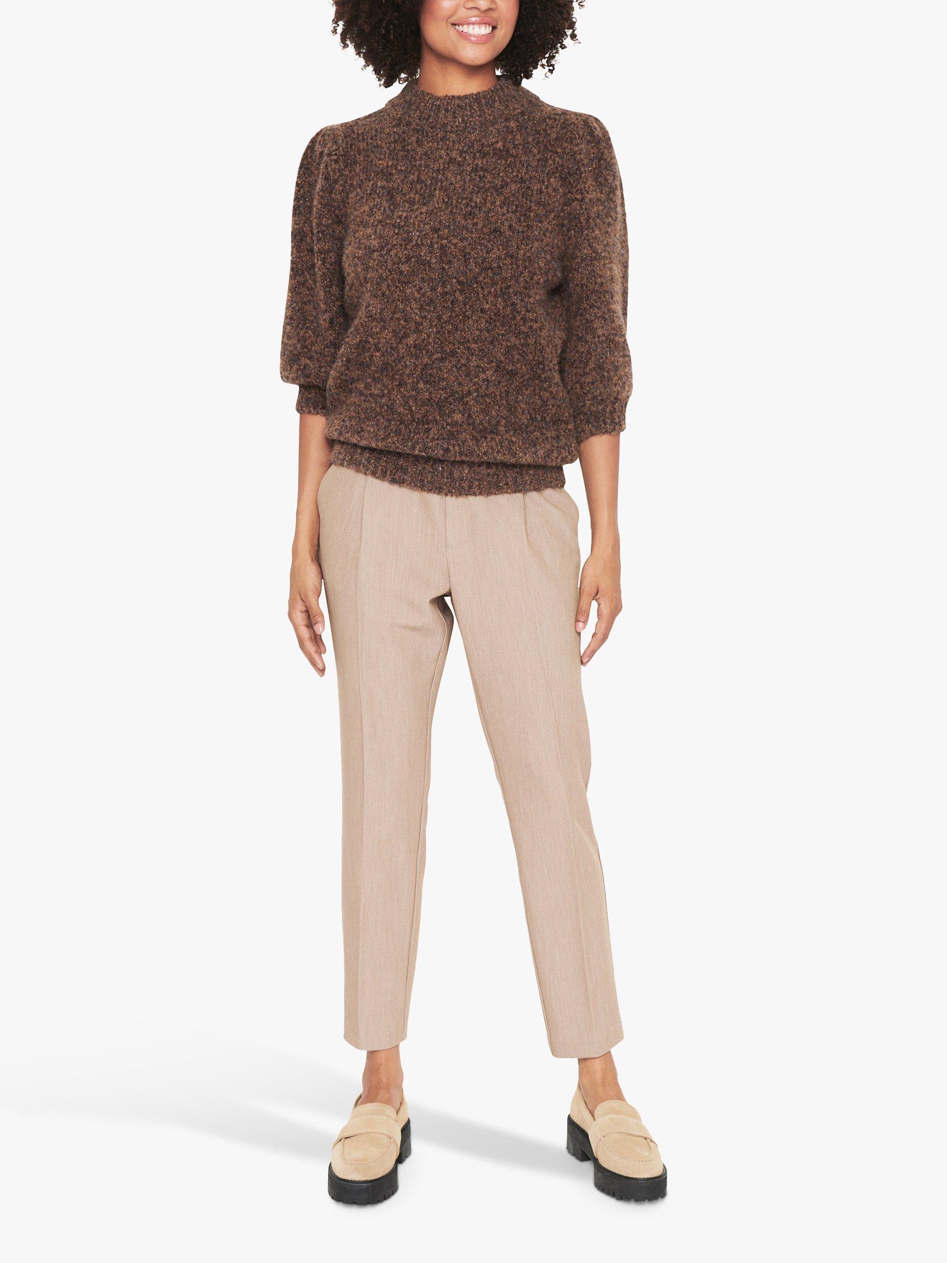 Saint Tropez Pinje Wool Blend Jumper, Chocolate Brown