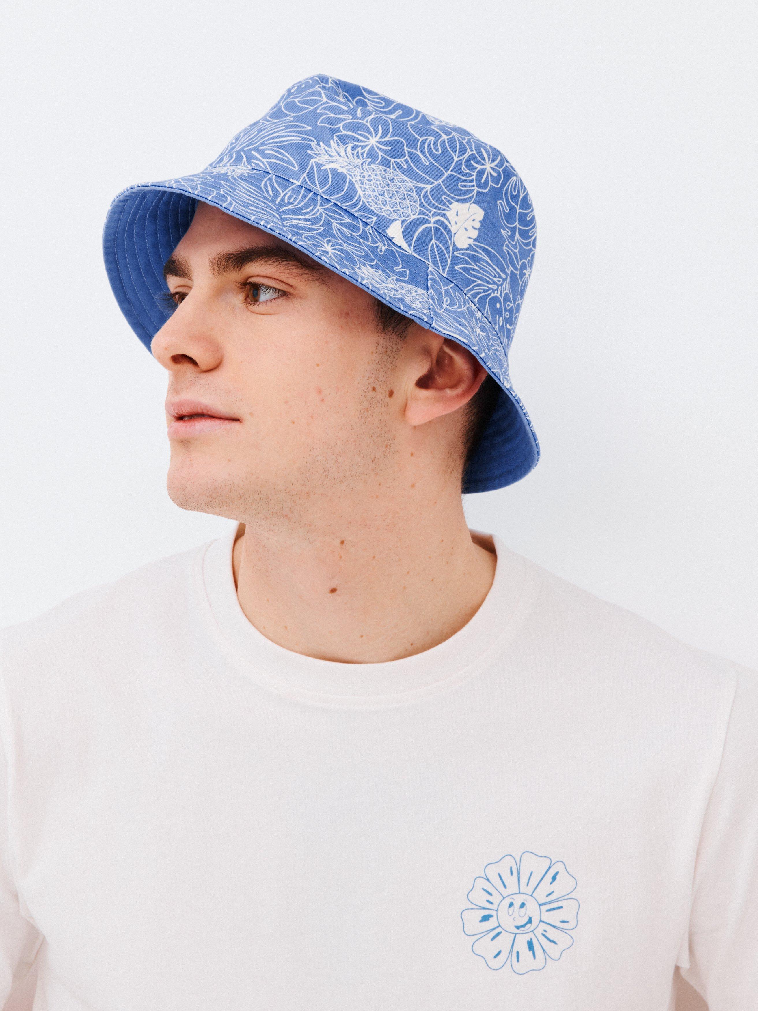 John Lewis ANYDAY Reversible Bucket Hat, Navy