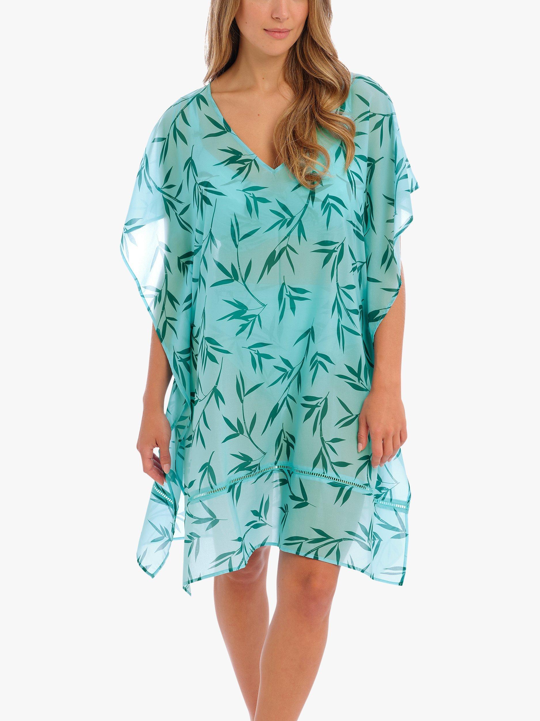 Fantasie Luna Bay Bamboo Print Kaftan, Glacier