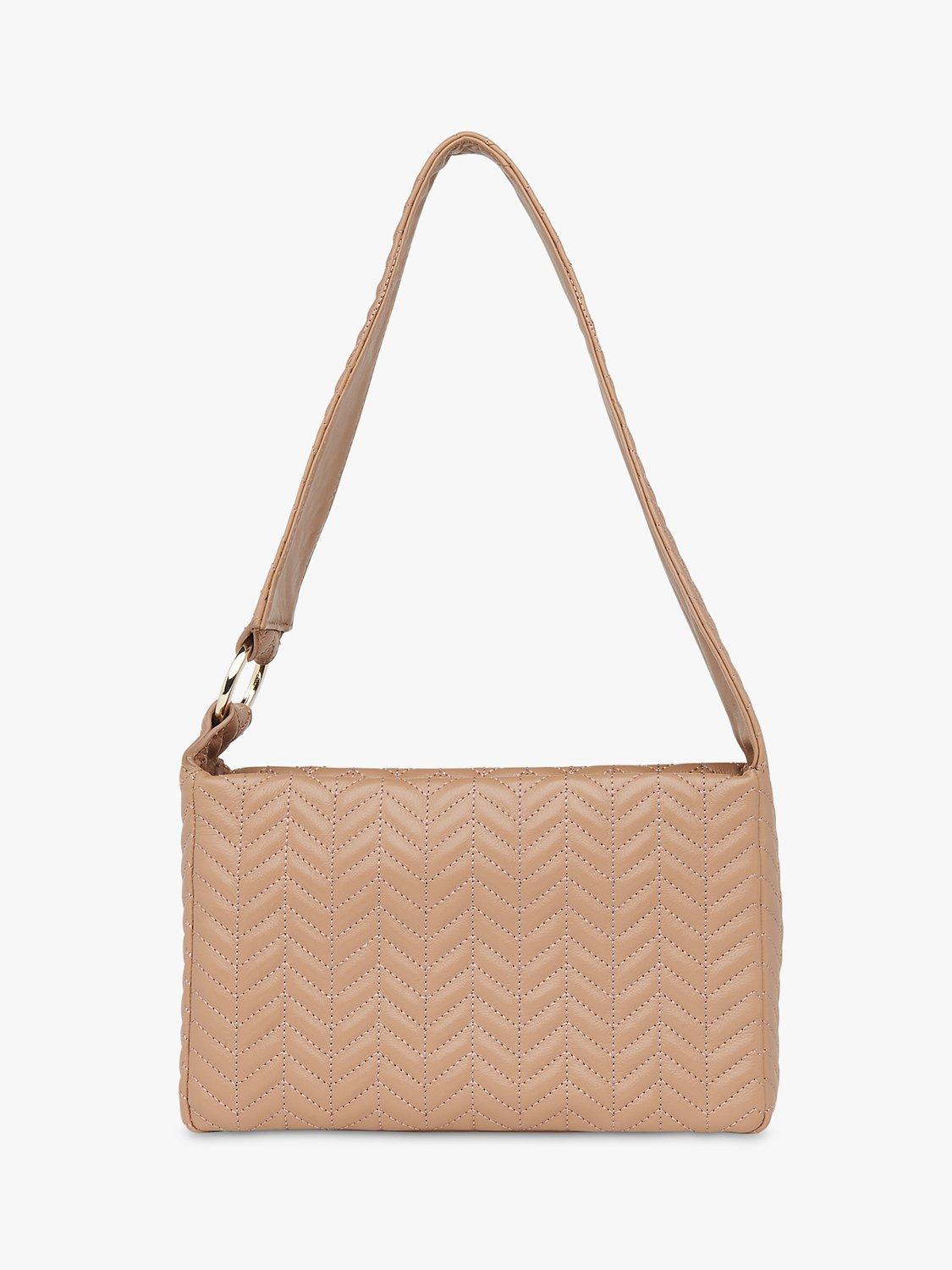 Whistles Emine Quilted Shoulder Handbag, Beige, One Size