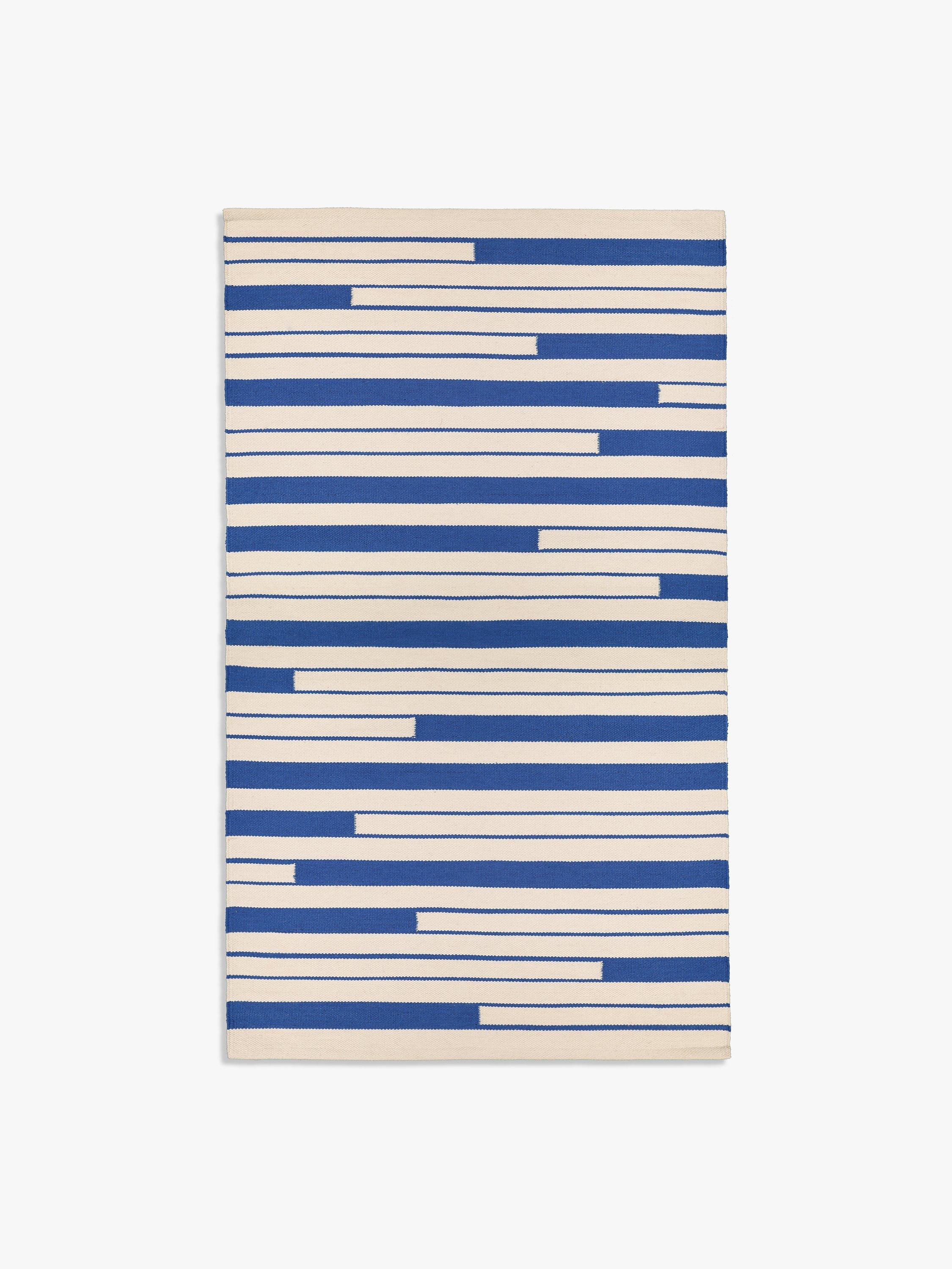 John Lewis ANYDAY Mase Indoor/Outdoor Rug, Blue, L180 x W120 cm