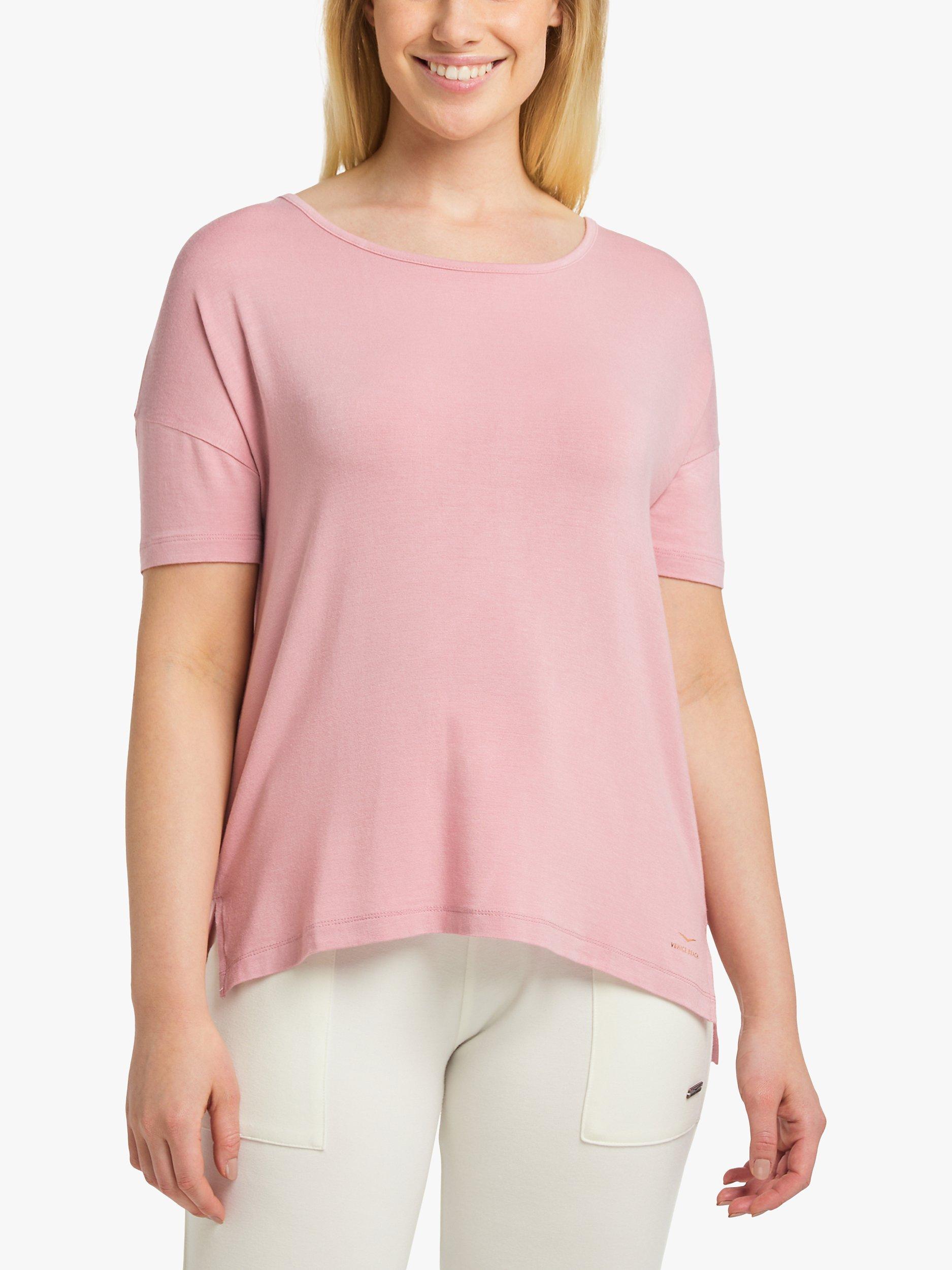 Product image 4 of 7, which shows Venice Beach Devyani Short Sleeve Gym Top, Rose, M