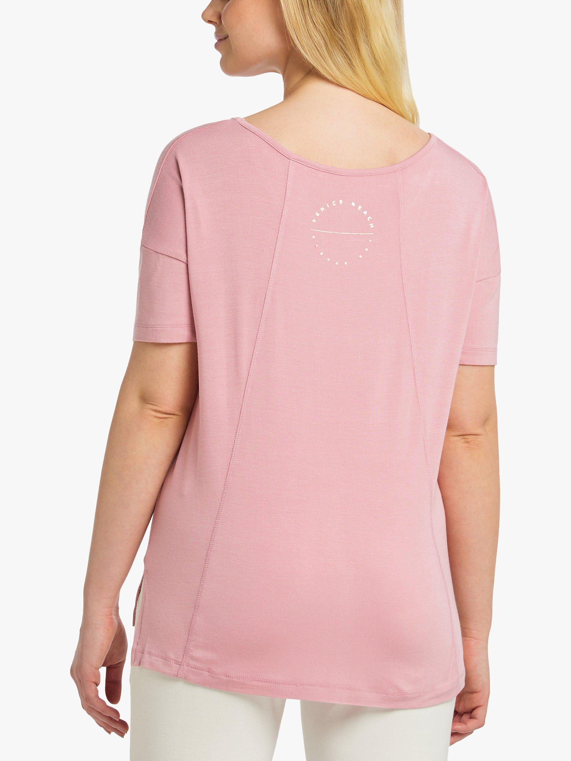 Product image 5 of 7, which shows Venice Beach Devyani Short Sleeve Gym Top, Rose, M