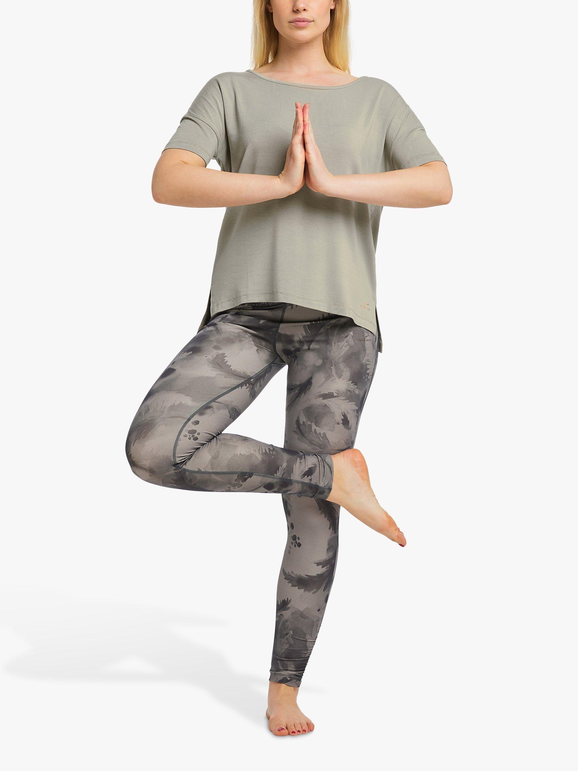 Product image 3 of 7, which shows Venice Beach Devyani Short Sleeve Gym Top, Sage, L