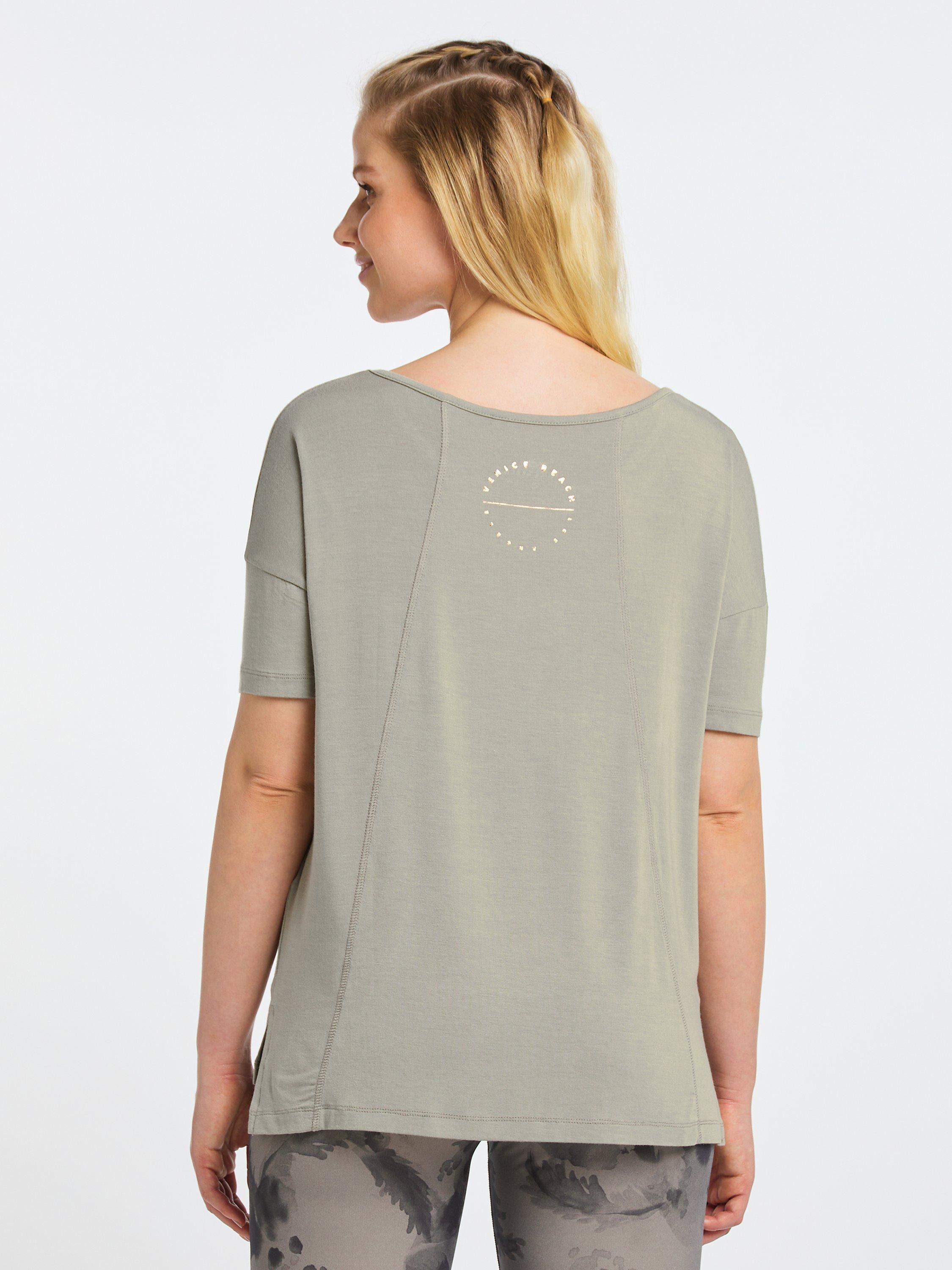 Product image 7 of 7, which shows Venice Beach Devyani Short Sleeve Gym Top, Sage, L
